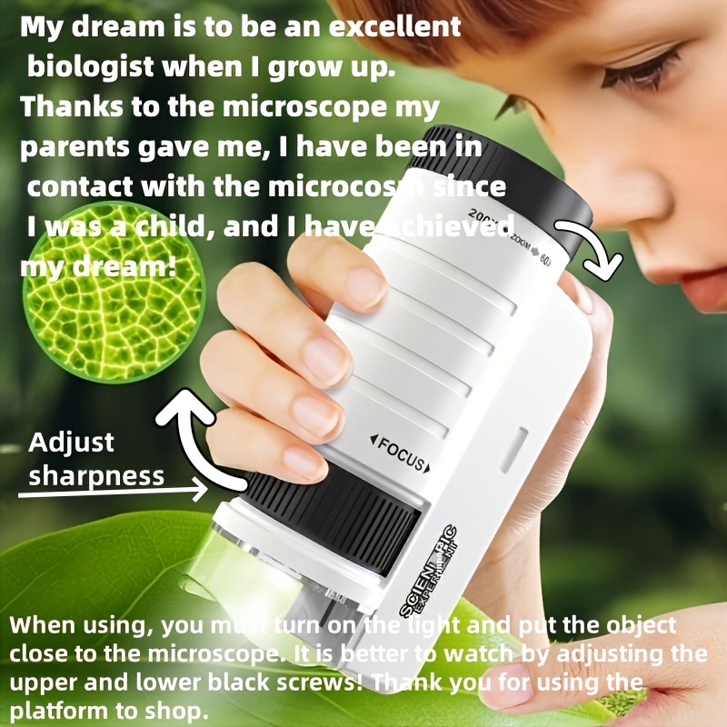 Handheld Microscope Kit Lab  H - Science Max 리뷰 및 가격