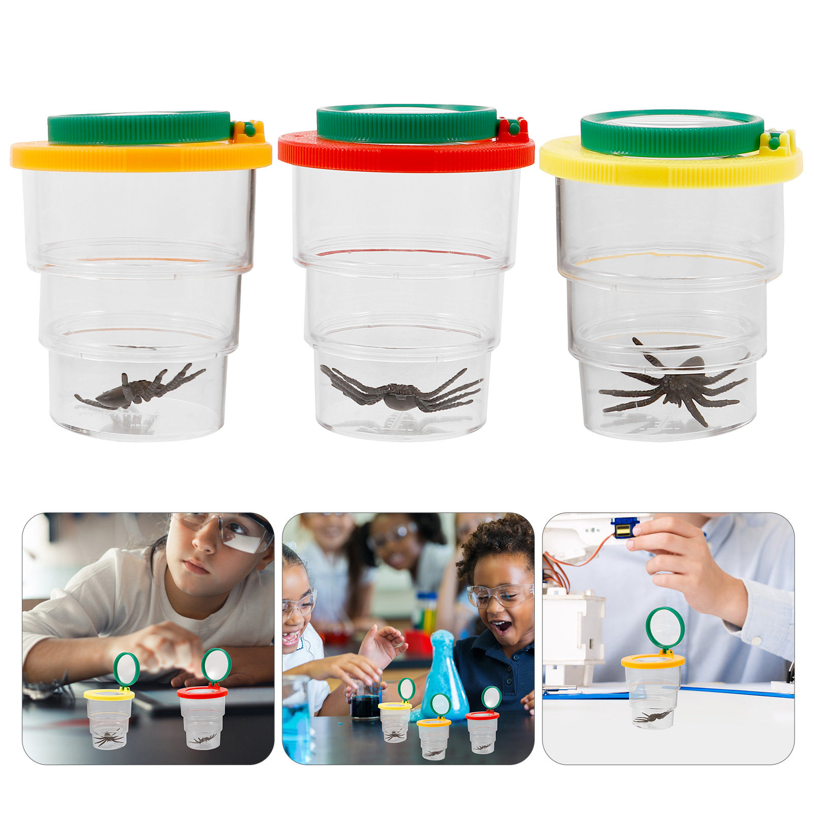 3Pcs Student Magnifying Observ - Science Toy 리뷰 및 가격