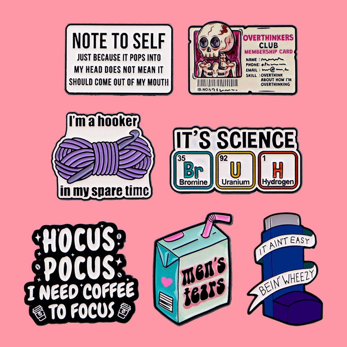 Funny Cartoon Quotes Enamel Pi - Science Bob 리뷰 및 가격
