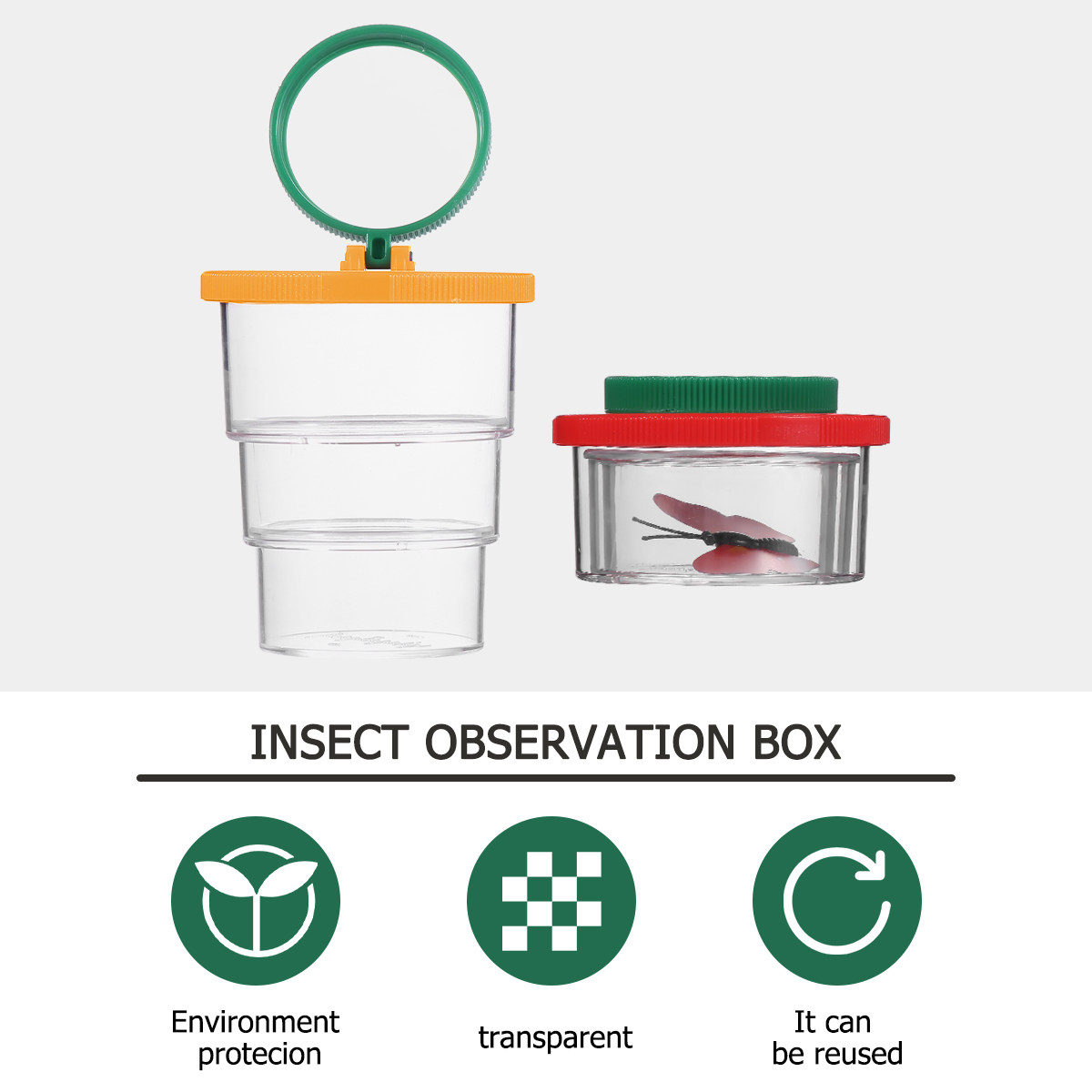 2Pcs Observation Box Bug Viewe - Science Toy 리뷰 및 가격