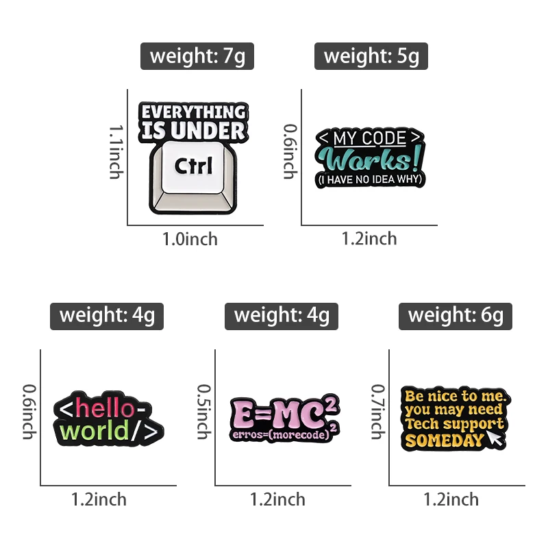 Program Code Sets Enamel Pins  - Science Bob 리뷰 및 가격