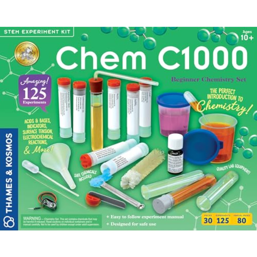 STEM science kit for ages 10+: - Chemistry Set Beginner 리뷰 및 가격