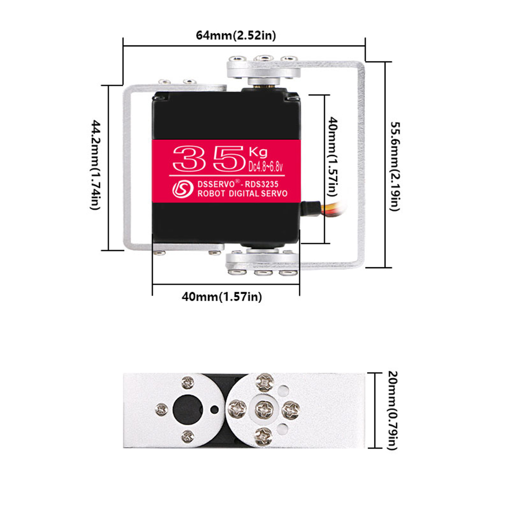 35KG Robot Digital Servo 4.8-6 - Robot Arm Motor 리뷰 및 가격